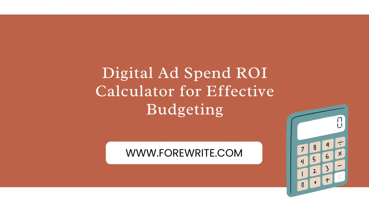 Digital Ad Spend ROI Calculator for Effective Budgeting