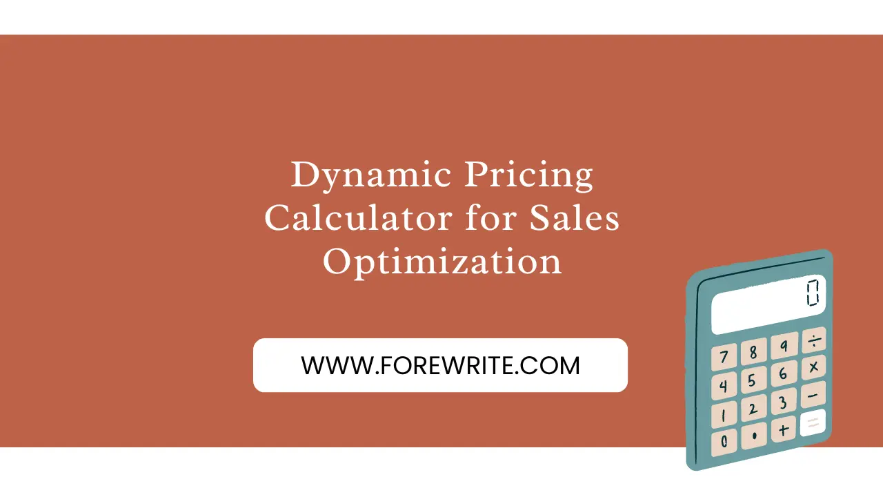 Dynamic Pricing Calculator for Sales Optimization