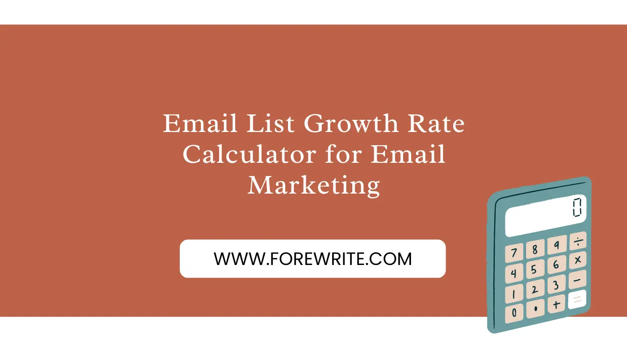 Email List Growth Rate Calculator for Email Marketing