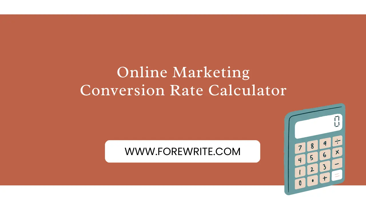 Online Marketing Conversion Rate Calculator