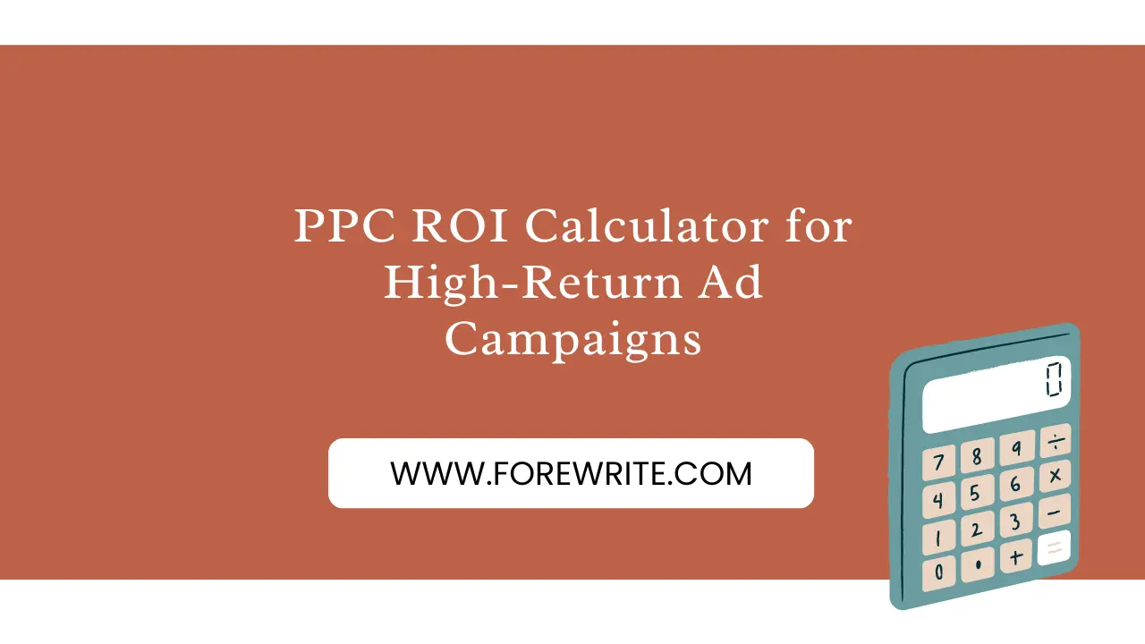 PPC ROI Calculator for High-Return Ad Campaigns